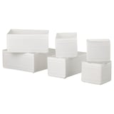 SKUBB Rangement, 6 pièces, blanc