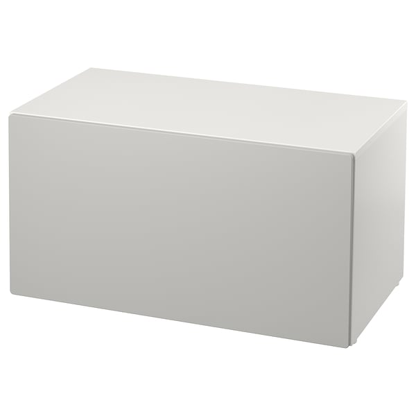 Smastad Banc Avec Rangement Jouets Blanc Gris Ikea