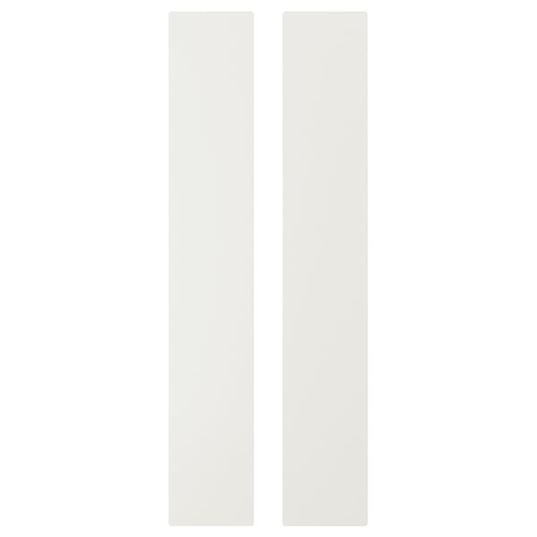 Deux boîtes rectangulaires blanches, au design simple et épuré, idéales pour le stockage.