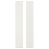 Deux boîtes rectangulaires blanches, au design simple et épuré, idéales pour le stockage.
