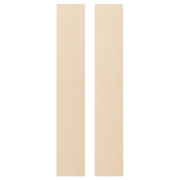 Panneaux rectangulaires en bois clair, design simple.