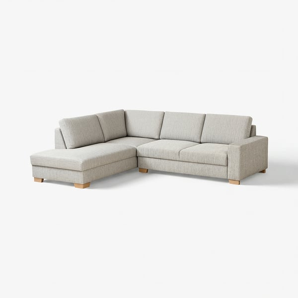 SÖRVALLEN Canapé d'angle, 3 places, sans accoudoir à gauche/Viarp beige/brun