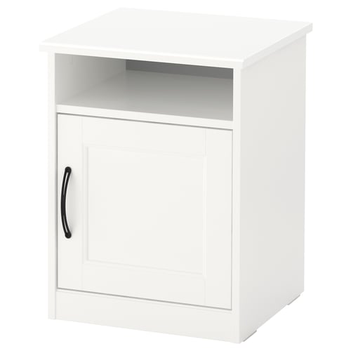 SONGESAND Table de chevet - blanc 42x40 cm