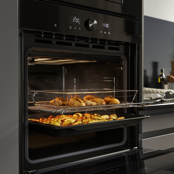 SPJUTBO Four à chaleur pulsée, fonction grill noir/IKEA 500