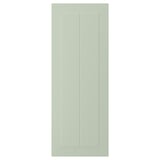Porte verte de TENSUND. Conception de panneau rectangulaire et rainuré. Fabriqué en panneau de fibres et peinture polyuréthane.