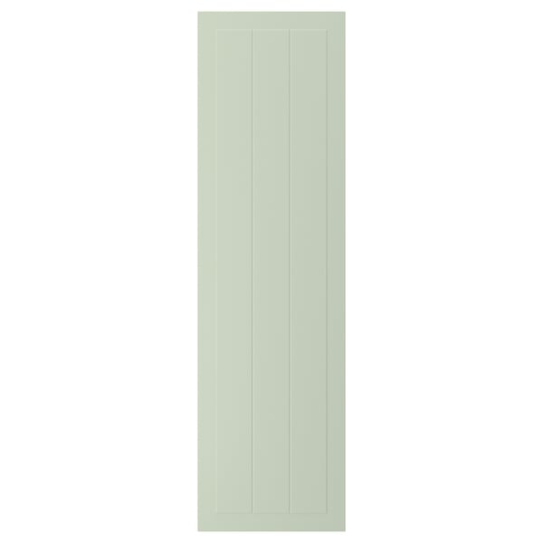 Porte STENSUND en vert avec un design rainuré, rectangulaire, en panneau de fibres.