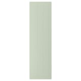 Porte STENSUND en vert avec un design rainuré, rectangulaire, en panneau de fibres.