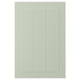 Porte d’armoire STENSUND green : panneaux rainurés, finition laquée, panneau de fibres, facile à nettoyer.
