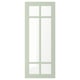 Cette image est une porte en verre vert STENSUND avec un cadre rectangulaire et un design à quatre vitres.
