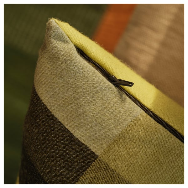 STOCKHOLM 2025 Housse de coussin, vert foncé/bleu vert, 40x58 cm