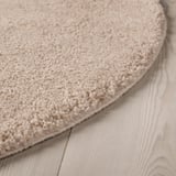 STOENSE Tapis, poils ras, blanc cassé, 130 cm