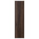 Porte rectangulaire en bois brun foncé, design élégant, finition lisse.