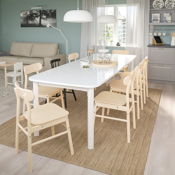 STRANDTORP Table extensible, blanc, 150/205/260x95 cm - IKEA Belgique