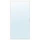 Option : Porte miroir STROUMEN, design épuré et minimaliste, blanc, aluminium et verre, rectangulaire.
