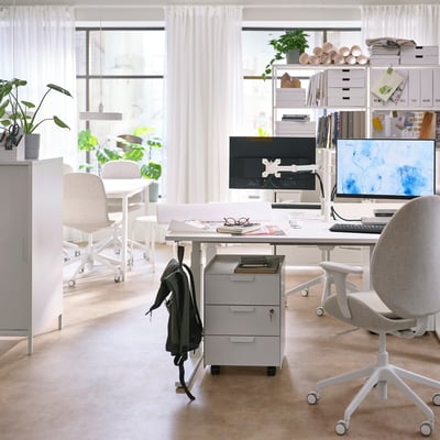 STUBBERGET Support pour écran, blanc