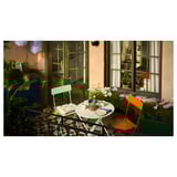 SUNDSÖ Chaise pliante, vert clair extérieur