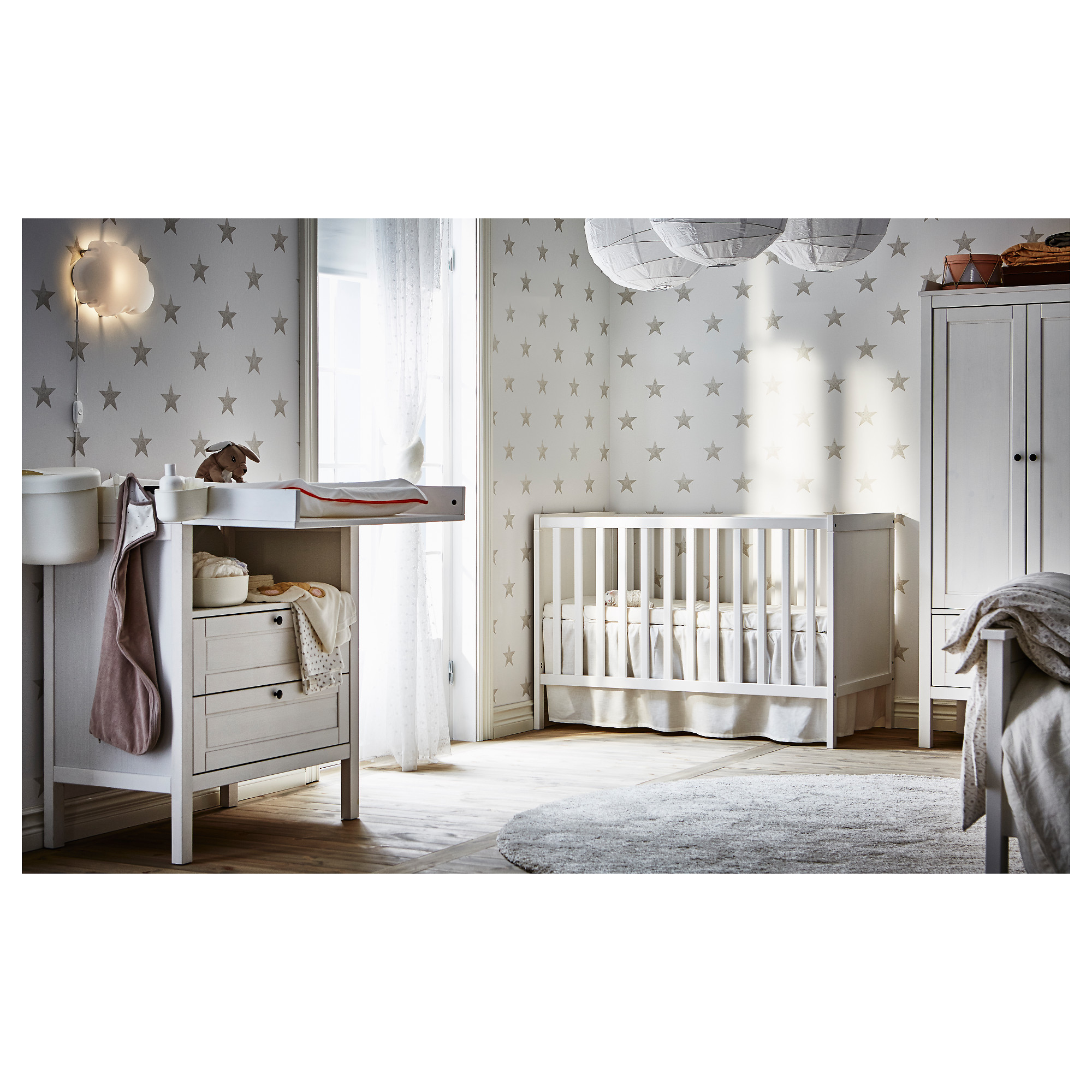 SUNDVIK Lit bébé, blanc, 60x120 cm IKEA