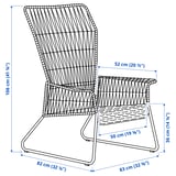 Illustration avec les mesures du produit : TALLSKÄR.