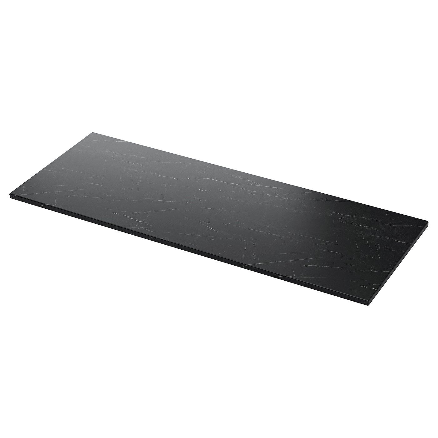 TOLKEN Plateau - noir marbré/lamellé 142x49 cm IKEA occasion
