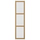 Option : Porte TONSTAD à cadre en chêne avec panneau en verre transparent pour armoire.