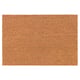 Option : Paillasson en fibre de coco marron de forme rectangulaire avec texture naturelle.