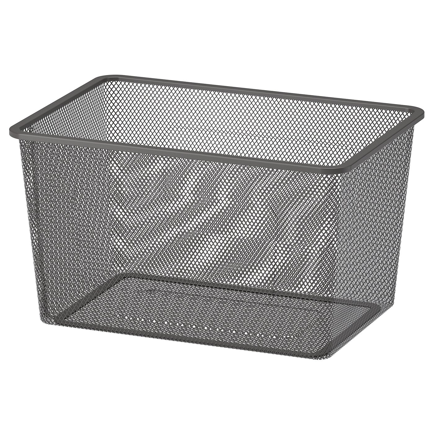 TROFAST boîte de rangement en filet, gris foncé, 42x30x23 cm