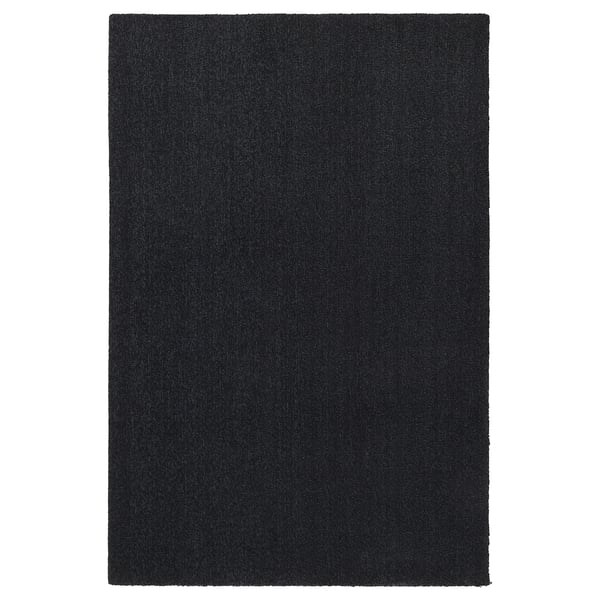 Tapis Poils Ras Tyvelse Gris Foncé