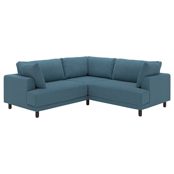 UPPÅKRA Canapé d'angle modulaire, 3 places, Axvall bleu gris foncé