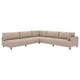 UPPÅKRA Canapé d'angle modulaire, 6 places, sans accoudoir à gauche/Samsala gris-beige