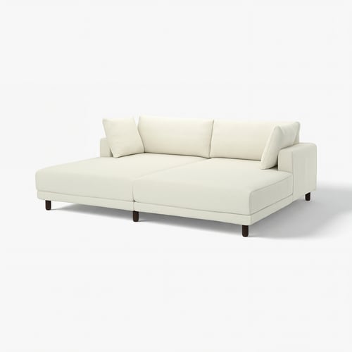 Canapé UPPÅKRA, blanc, coussins moelleux, design moderne.