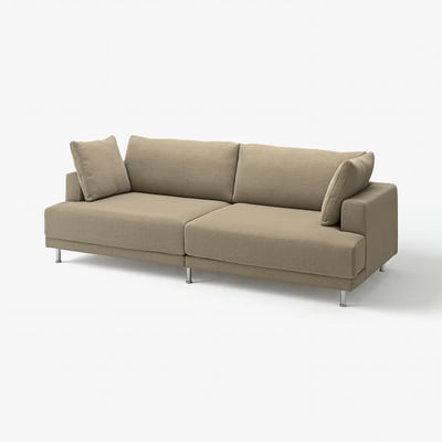 Canapé UPPÅKRA, beige, design moderne, tissu, confortable, forme d’angle.