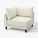 Chaise UPPÅKRA confortable, gris clair, tissu, design incliné.