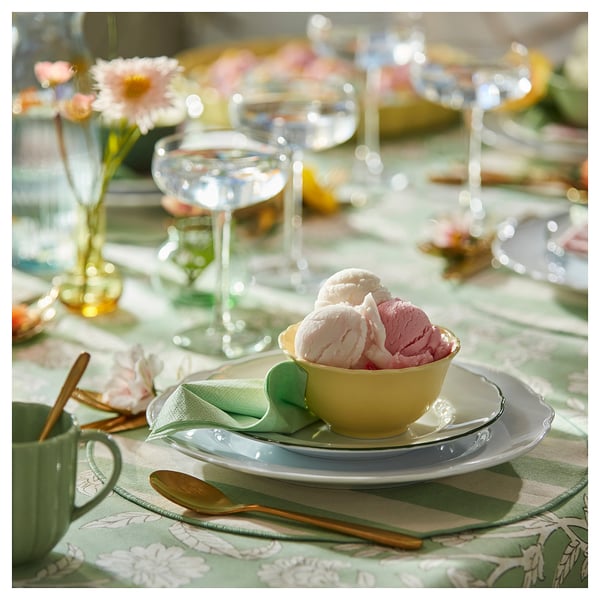 UPPLAGA Petite assiette, blanc/multicolore, 22 cm