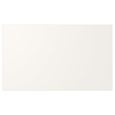 Façade de tiroir Utosta, blanche, rectangulaire, en panneaux de fibres, design épuré et minimaliste.