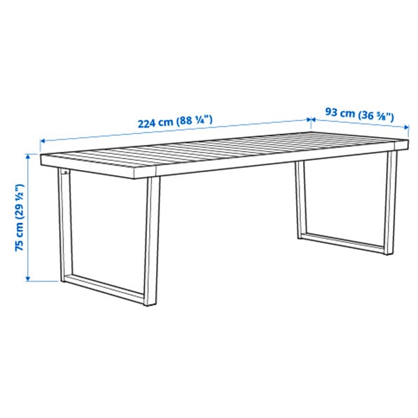 Illustration avec les mesures du produit : VÄRMANSÖ.