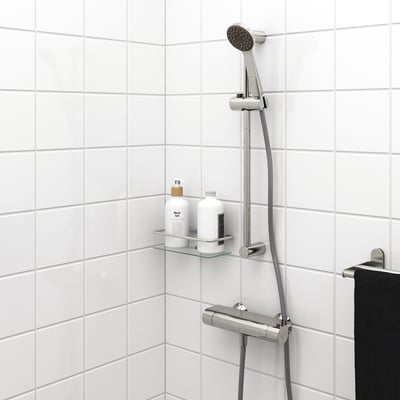 BLECKSJÖN Porte-savon pr douche , 2 étages, noir, 31x56 cm - IKEA