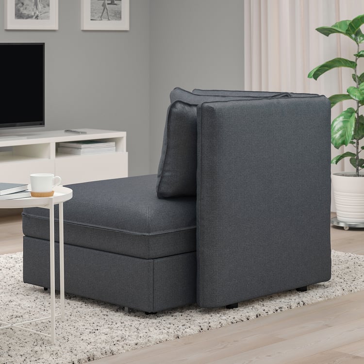 VALLENTUNA Module convertible avec dossiers Hillared gris foncé IKEA