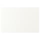 Armoires de cuisine VALLSTENA blanches avec feuille de plastique lisse, forme rectangulaire, design intemporel.