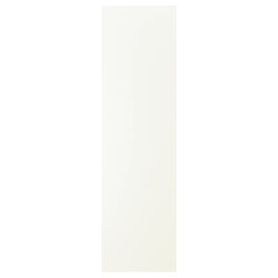 VALLSTENA : porte d’armoire blanche, surface lisse, rectangle vertical, design minimaliste moderne, garantie de 25 ans.