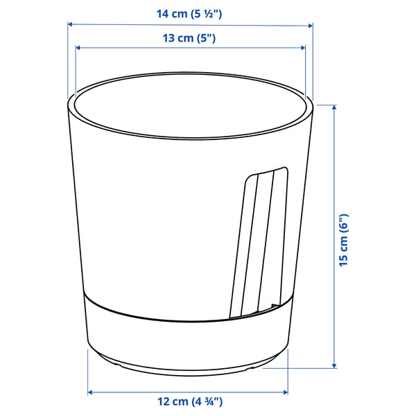 Illustration avec les mesures du produit : VÅRDTRÄD.