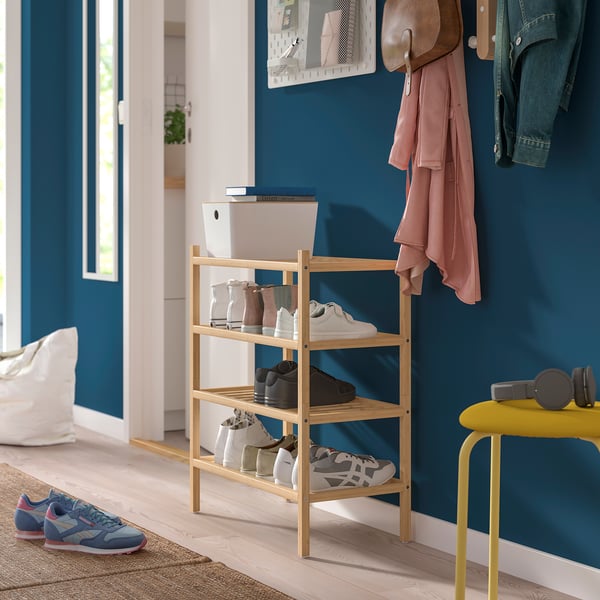 VASSKÄR Meuble d'entrée, lot de 2, bambou