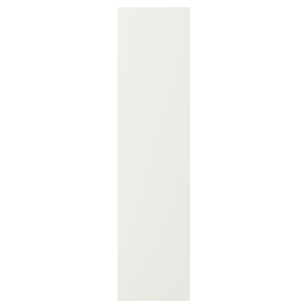 Porte de cuisine blanche VEDDINGE, panneau de fibres, finition laquée, design rectangulaire élégant.