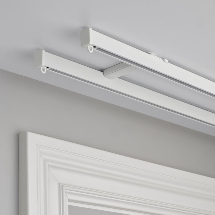ACHZYFT Rails à Rideaux Montées Au Plafond Ou Au Mur, 1.2cm