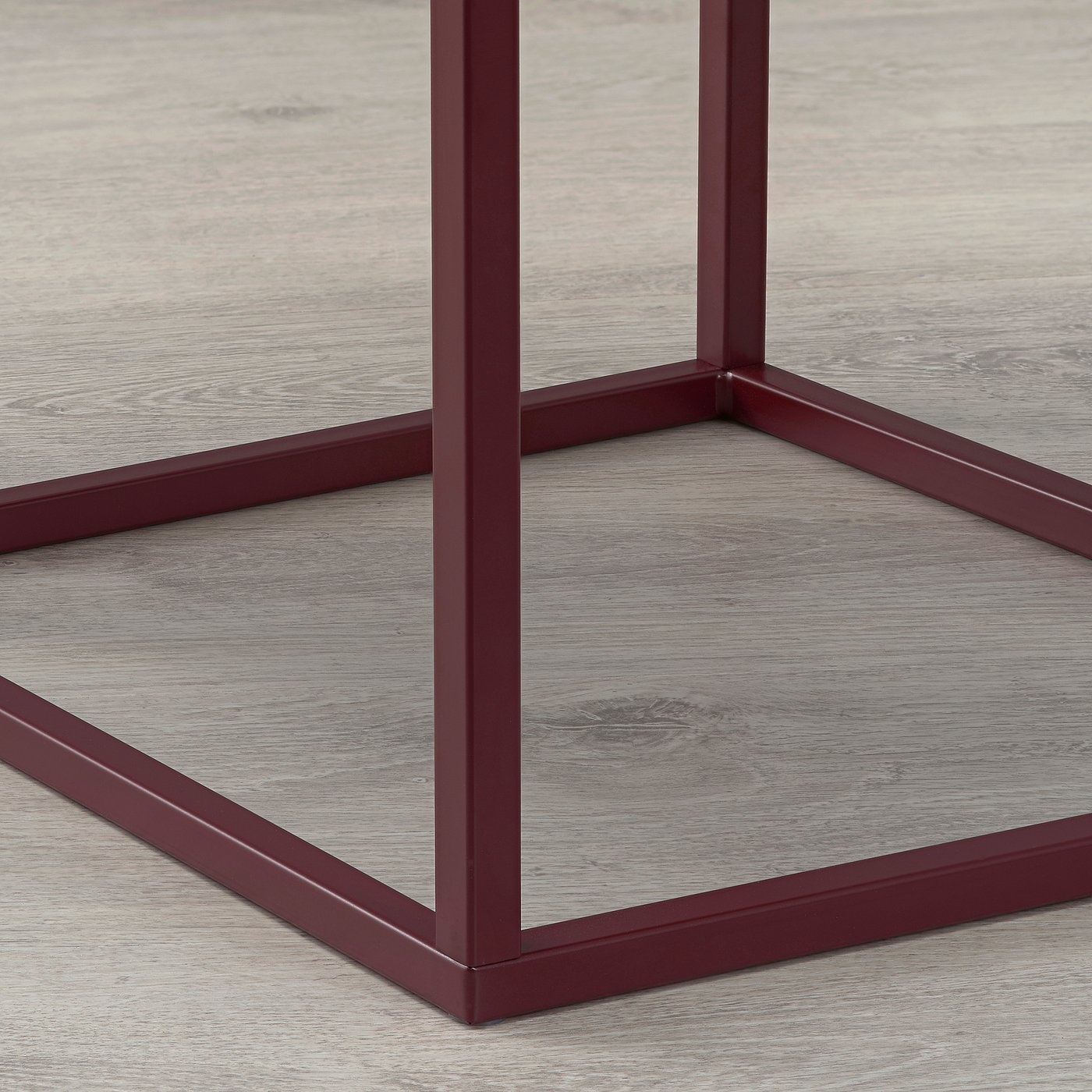 VIKHAMMER Table chevet - plaqué noyer 40x39 cm