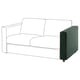 VIMLE : canapé 2 places moderne en velours vert, design épuré, coussins moelleux.