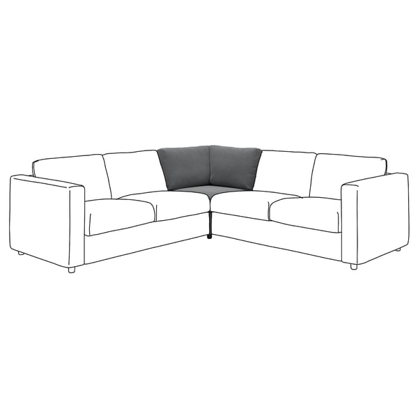 VIMLE Module d'angle, Johanneshov gris foncé
