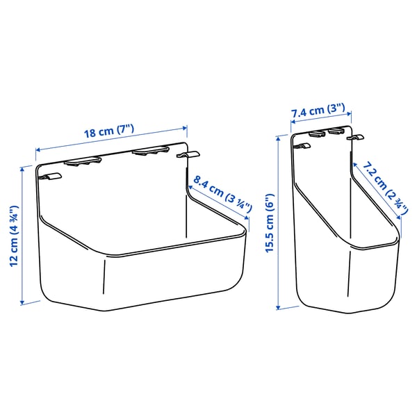 Illustration avec les mesures du produit : VISSLAÅN.