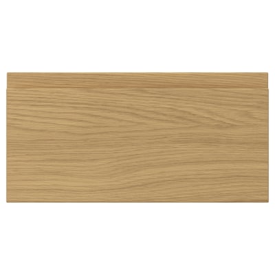 Produit en bois rectangulaire, finition chêne, surface lisse, design simple.