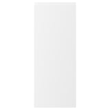 VOXTORP, blanche, moderne, porte rectangulaire, finition mate, poignées minimalistes.