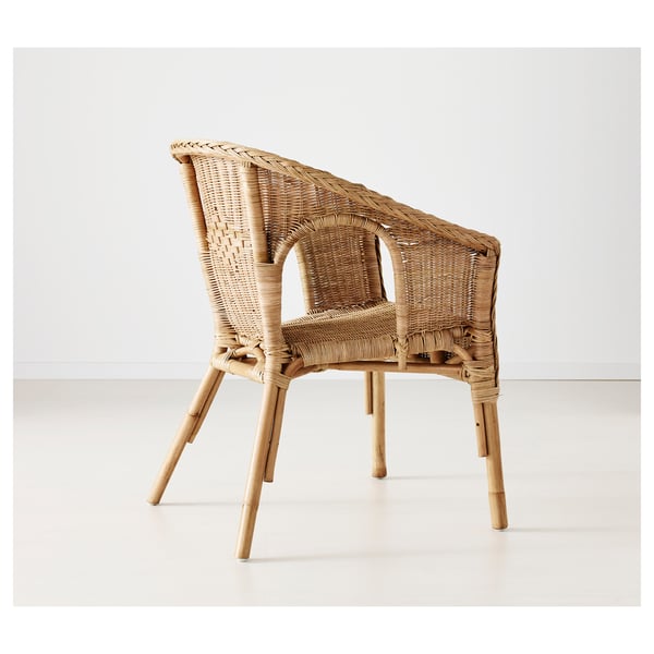 snel verlies rit AGEN Fauteuil, rotan, bamboe - IKEA België